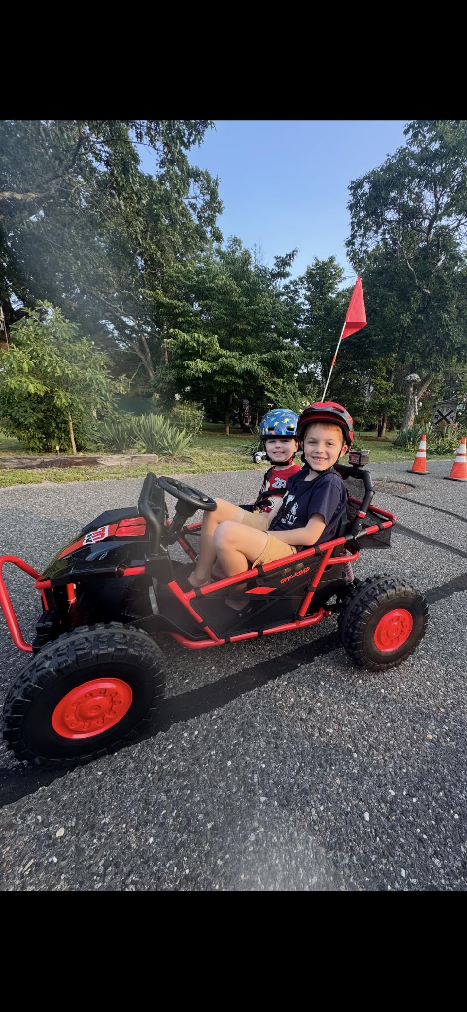 First Ride On 36V Kids Ride On UTV, 2-Seater 400W Electric Car for Kids 6+, 5-8 MPH Speed, 14