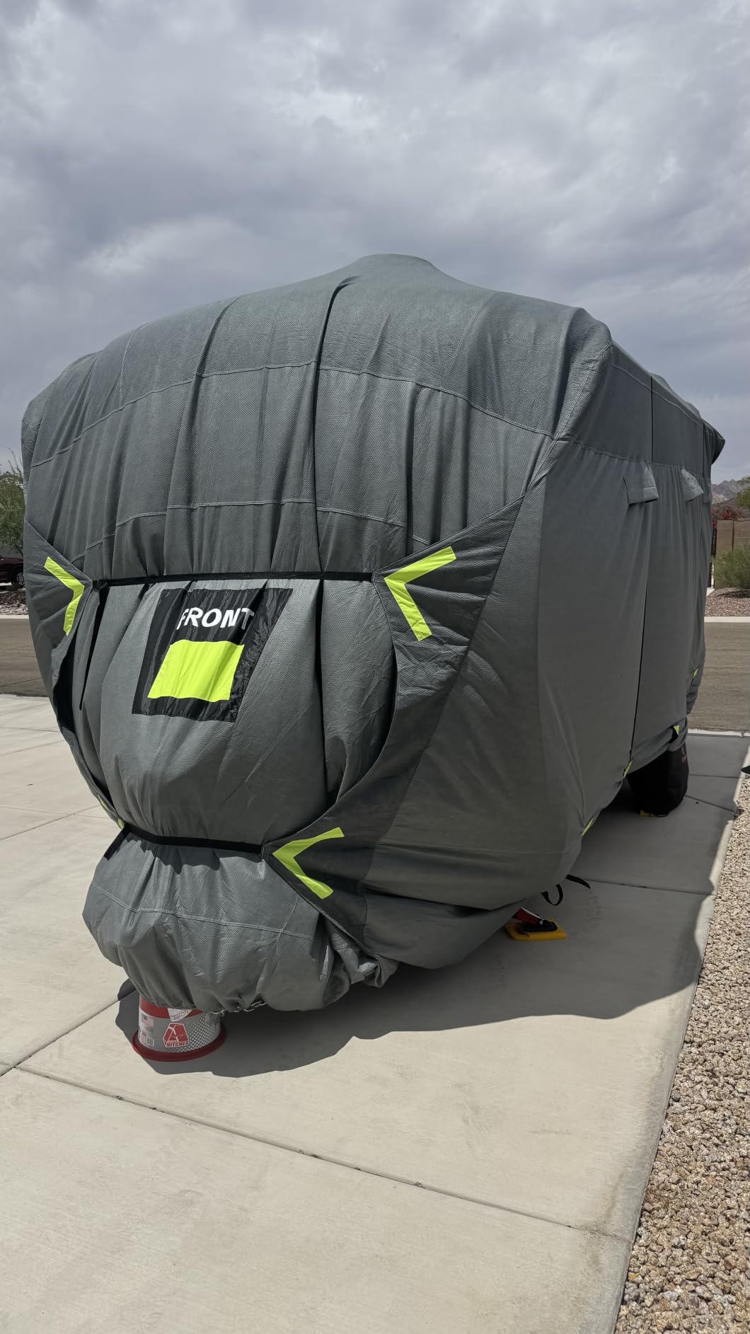 Heavy Duty 8 Layers RV Cover 30-33ft, Rip-Stop Motorhome Camper Cover with Windproof Straps, Gutter & Tongue Jack Covers, Utility Travel Trailer Cover for All Weather Protection customer photo 2