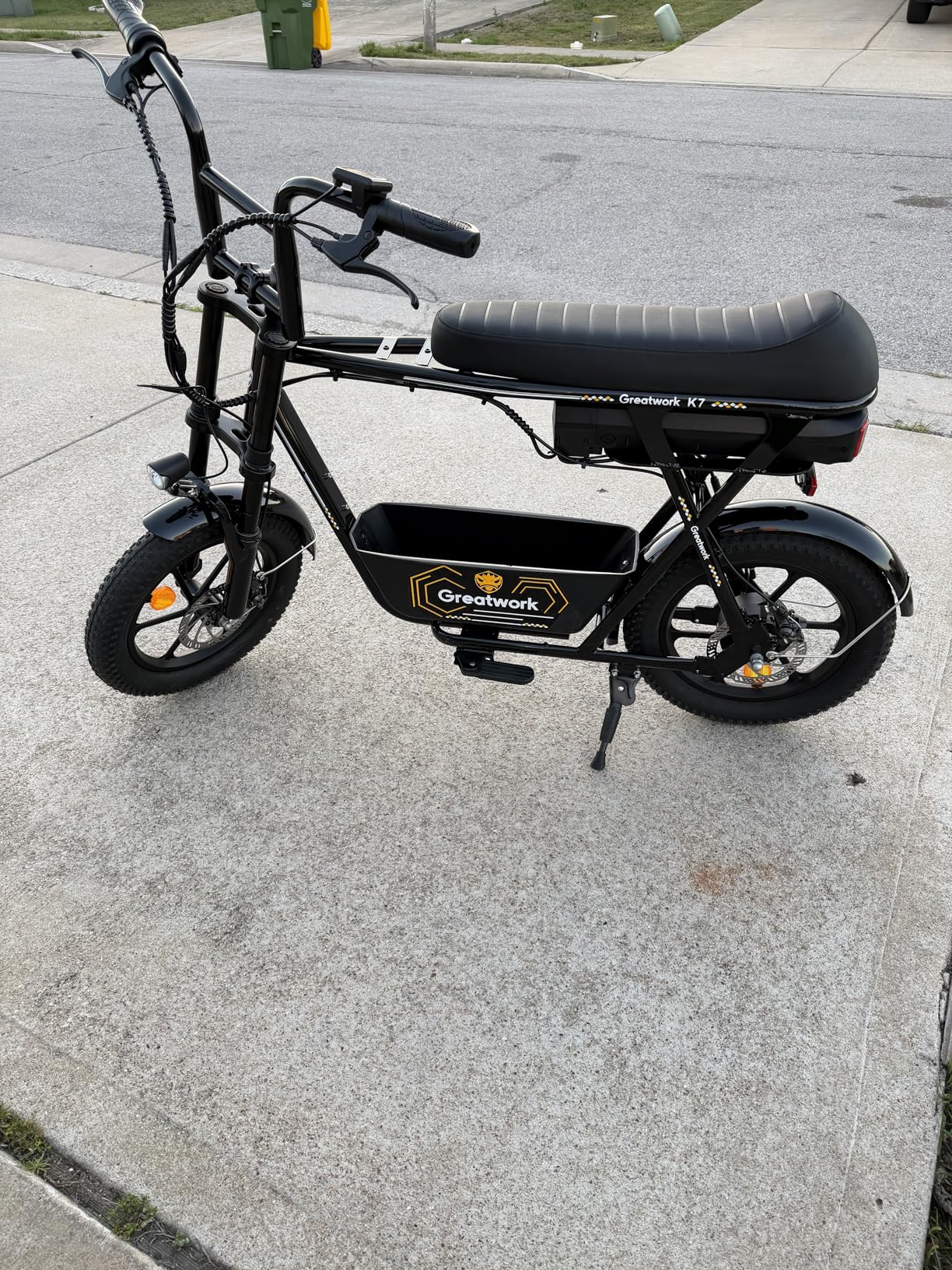 GREATWORK Peak 1200W/1500W Electric Scooter with Seat, 480Wh/720Wh Removable Battery, 30/45 Miles Max Range, 20MPH/25MPH Top Speed, 16x3.0 Fat Tire Motorcycle E Scooter for Adults with Basket customer photo 1