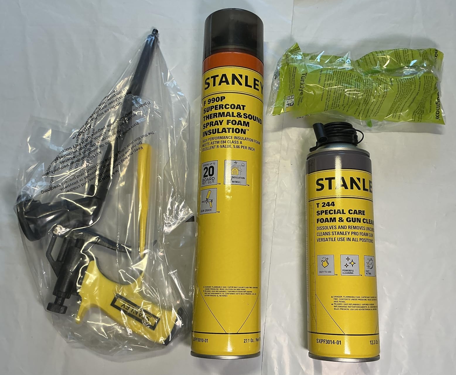 STANLEY F 994C Supercoat Canister Spray Foam Insulation Kit (600 Board Feet) - Class A Fire Rated Closed Cell Two Component Foam Sealant - 15 ft Hose, Gun, & Safety Gear Included customer photo 2