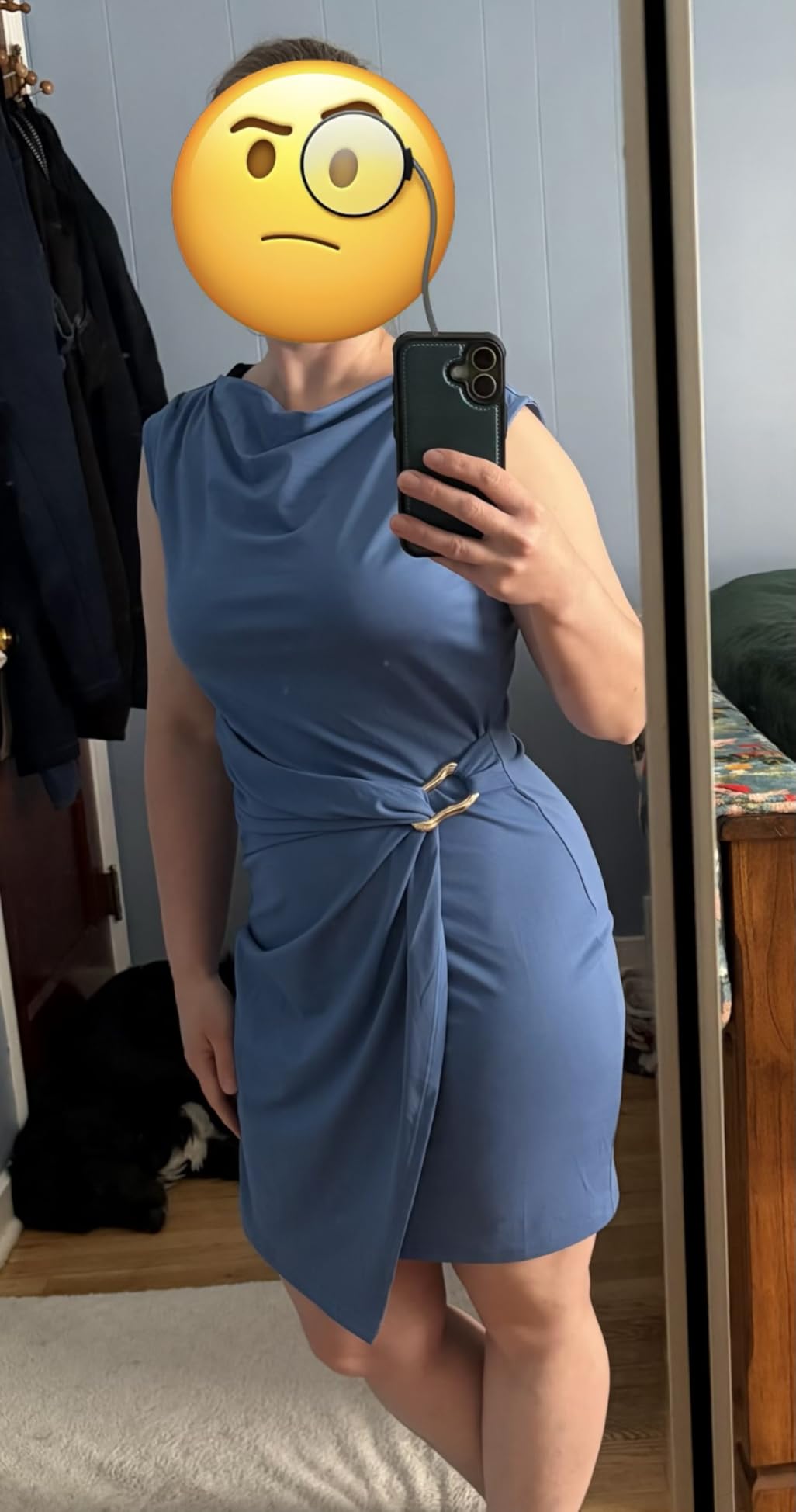 Women's Summer Cowl Neck Cocktail Short Dresses 2026 customer photo 1