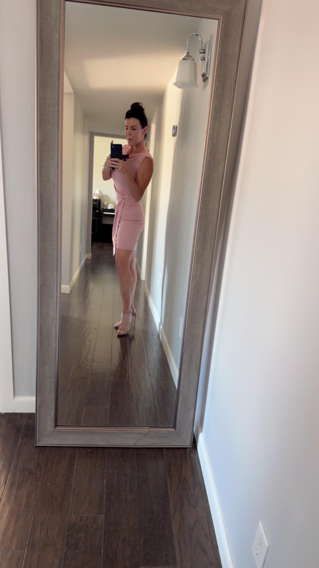Women's Summer Cowl Neck Cocktail Short Dresses 2026 customer photo 2