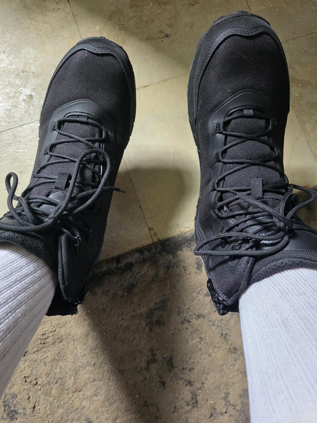 NORTIV 8 Men's Composite Toe Work Boots Slip Resistant | ASTM F2413-24 Safety Work Boots with Zipper Lightweight Comfort for all-day work for Warehouse Construction, Terrascope-nano customer photo 2