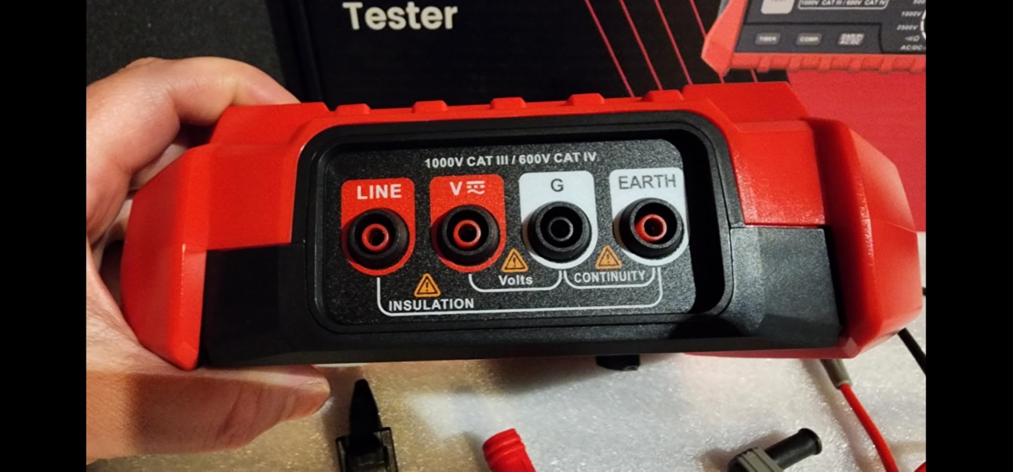 KAIWEETS Insulation Resistance Tester, Up to 200GΩ, Pro Megohmmeter, 5 Range 100V/250V/500V/1000V/2500V, One-Toch DAR/PI, Max/Min, Measures Resistance, AC/DC Voltage for HVAC, Motors, Solar, KE2500 customer photo 1