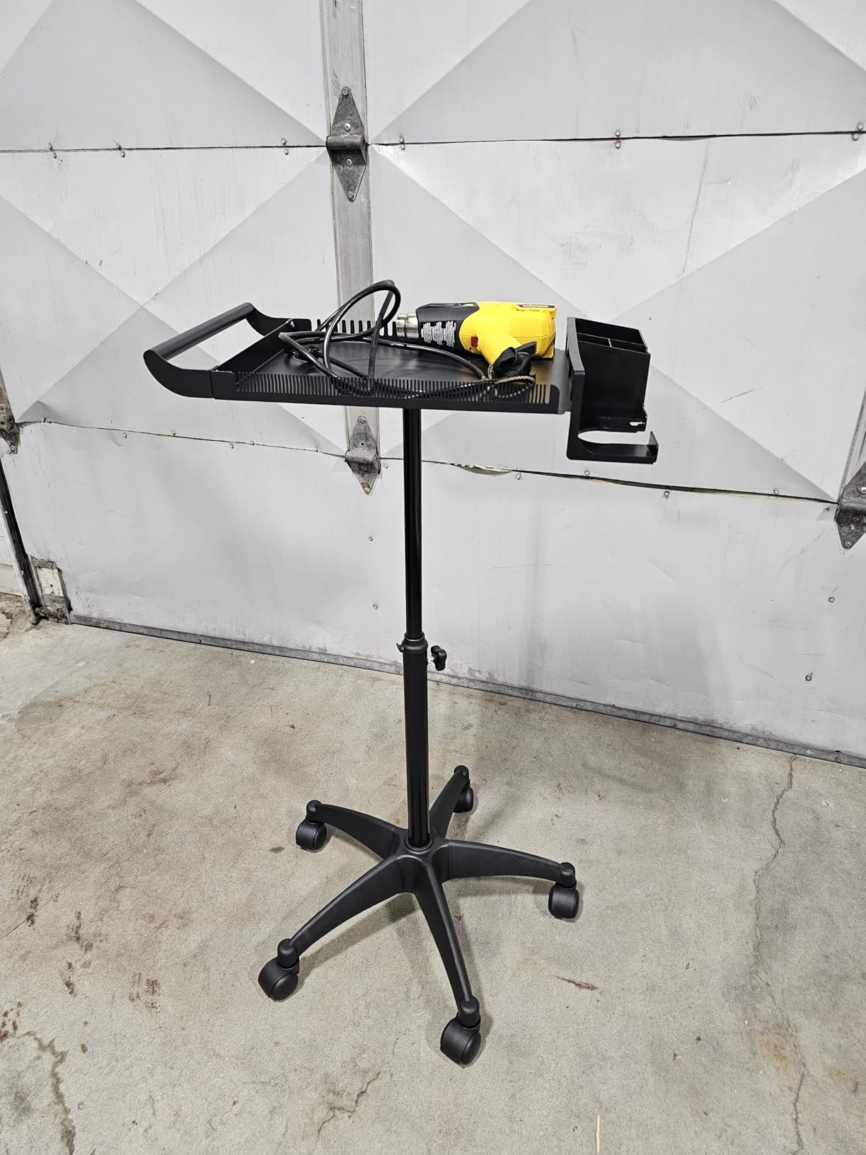 Hairstylist Rolling Cart, Salon Tray Cart on Wheels, Salon Trolley Braiding Hair Rack,Coloring Tray with Holder, Rolling Tool Trolley Hairstylist Station Organizer customer photo 2