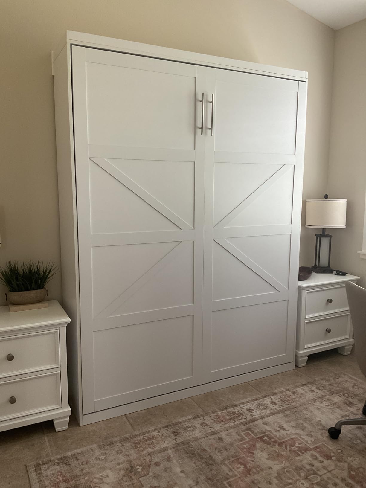 ROOMTEC Queen Murphy Bed with Smooth Pneumatic Lift, Space-Saving Wall Bed customer photo 1