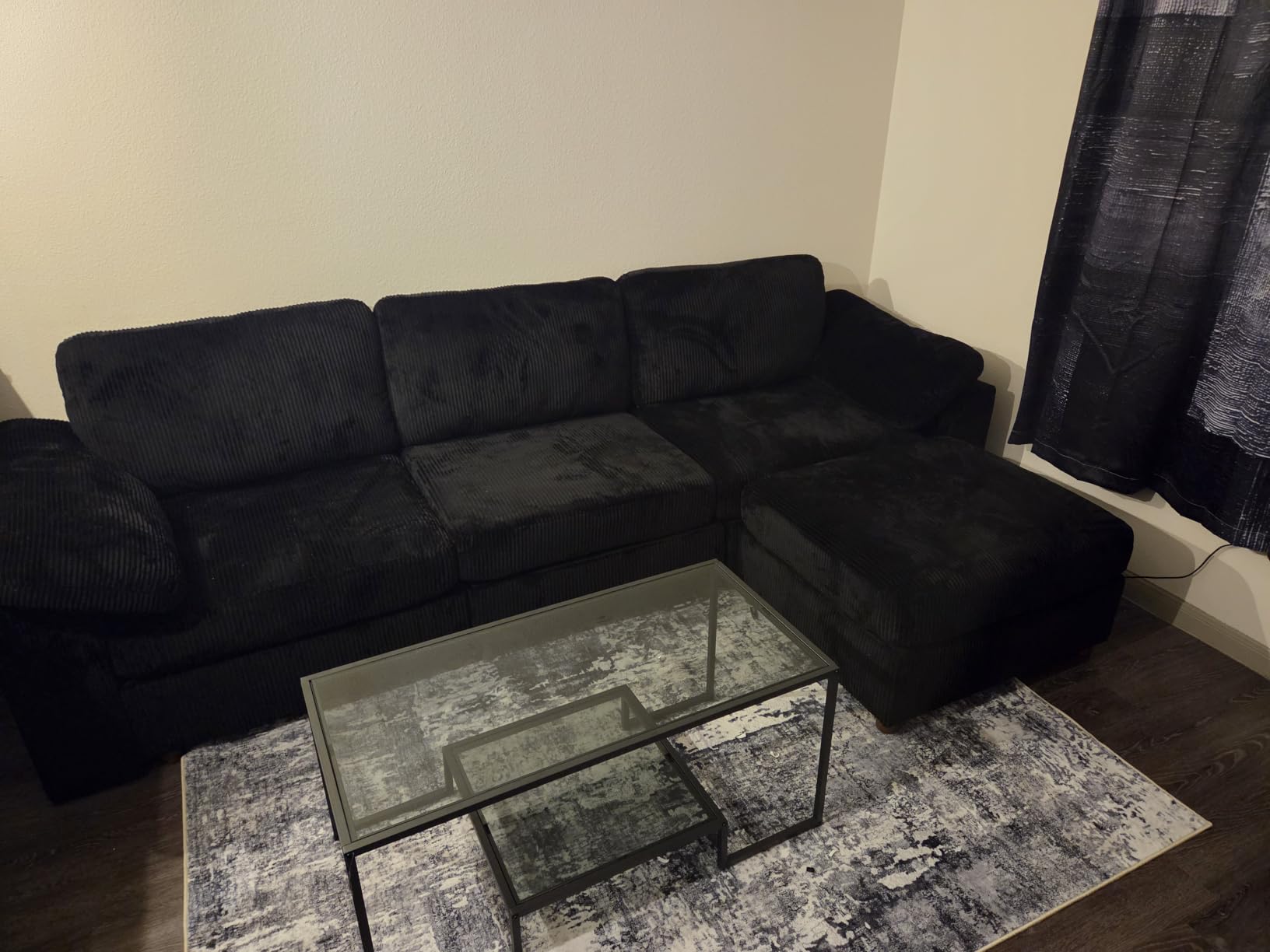 EASE MOOSE Modular Sofa,Comfortable Oversized U Shape Sectional Modular Sofa,Wide Deep seat Sectional Removable Washable Sofa,Blue customer photo 1