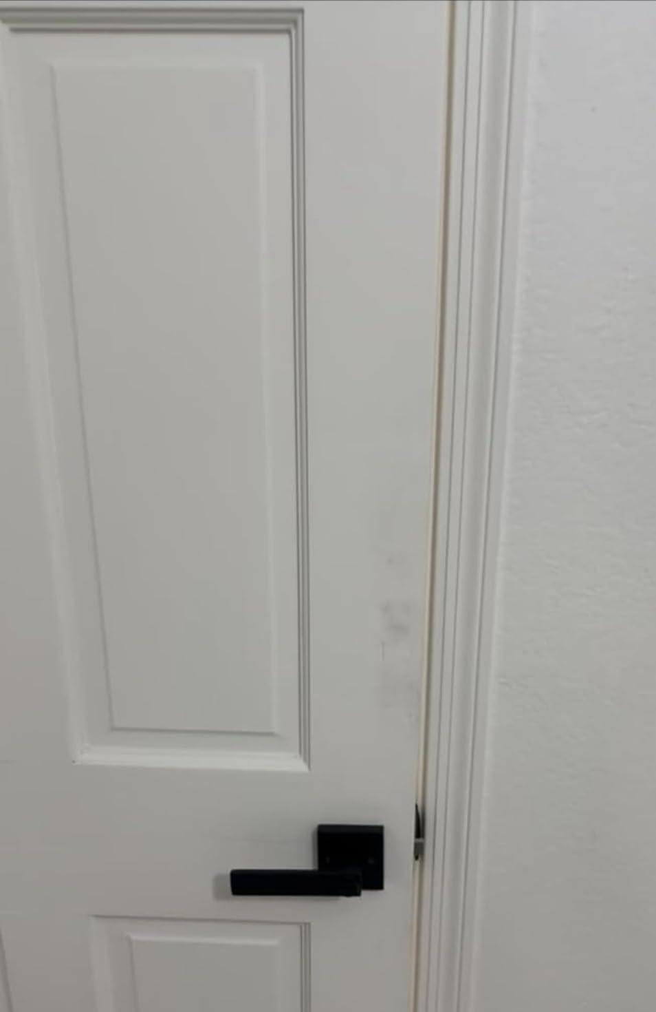 Estmoon Exterior Door Handle and Deadbolt Set, Modern Square Entry Door Lock Set Flat Black Handleset customer photo 1