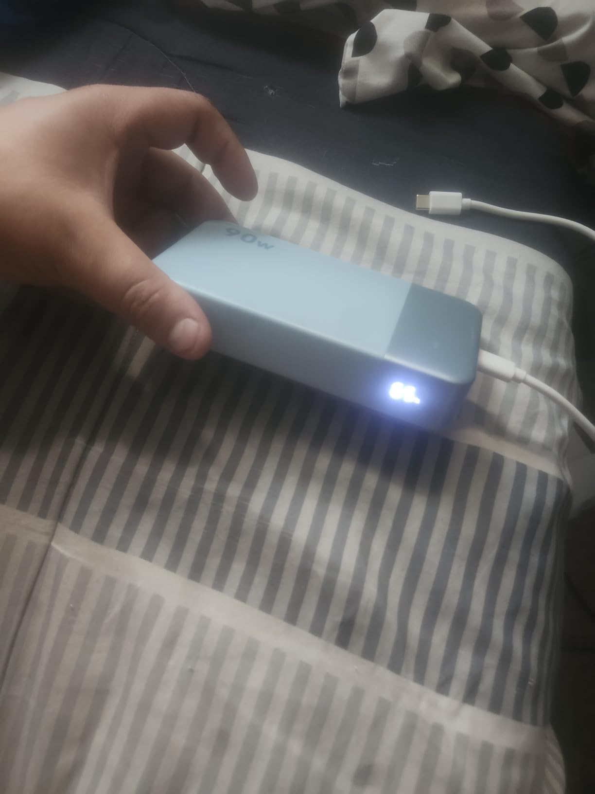 NOBIS Portable Charger 20000mAh 90W Laptop Power Bank | 2C+2A USB-C Fast Charging Battery Pack with LED Display for Laptops, Tablets, Steam Deck & Phones customer photo 1