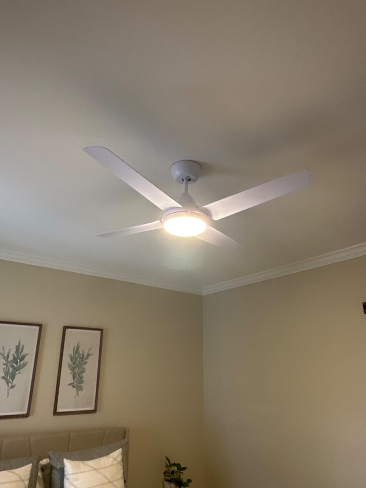 Newday 96Inch Large Industrial Ceiling Fan with Light Remote, Reversible DC | 11500 CFM HVLS, 6 aluminum blades, heavy-duty airflow, large space cooling for commercial shop, barn, patio customer photo 2