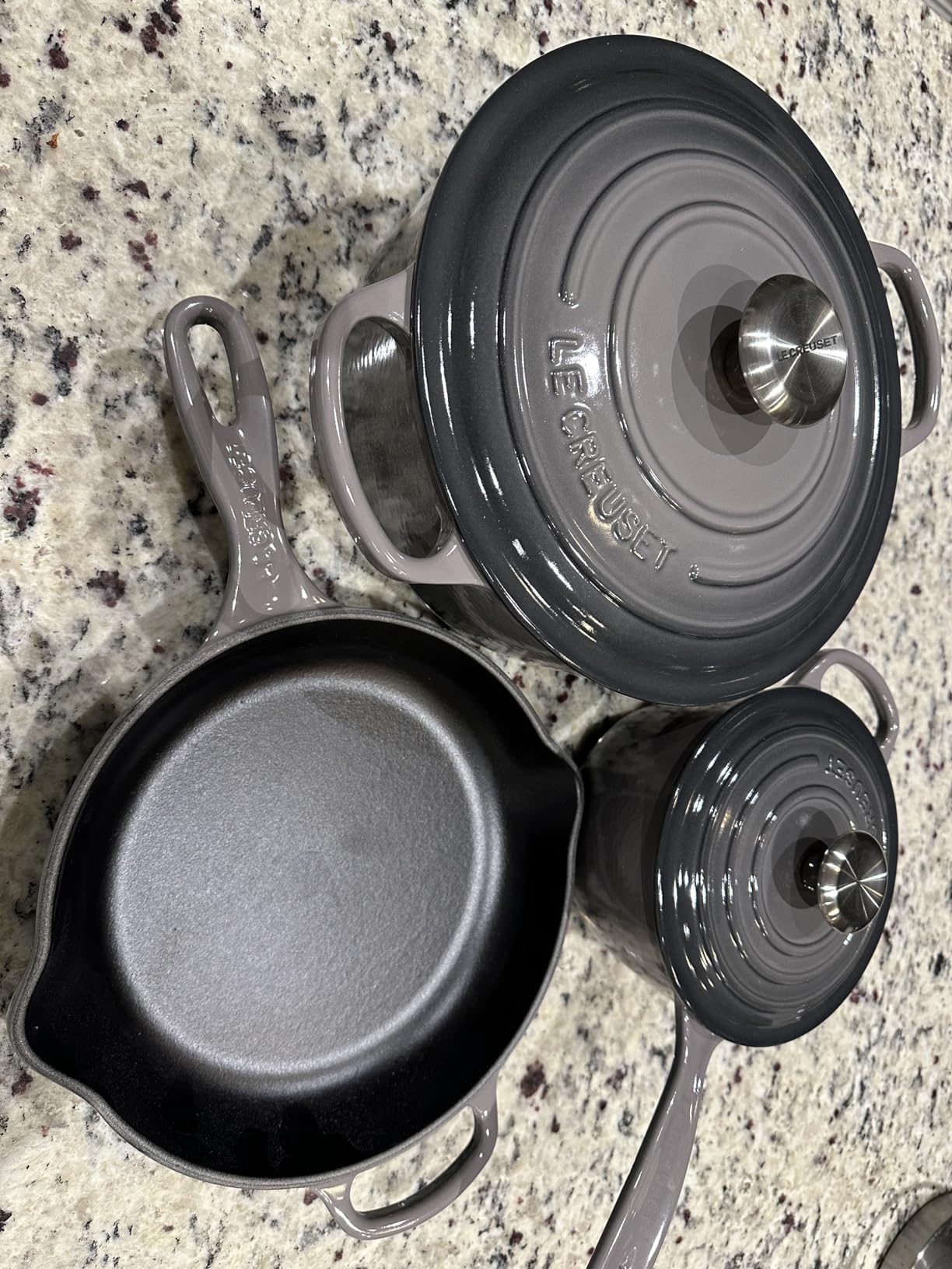 Le Creuset Enameled Cast Iron Signature Cookware Set, 9 pc., Flame customer photo 2