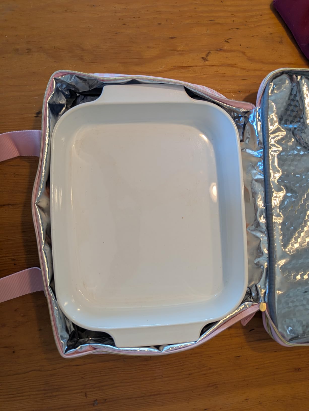 Fit & Fresh Insulated Double Decker Casserole Carrier for Hot & Cold Food | Fits two 9x13