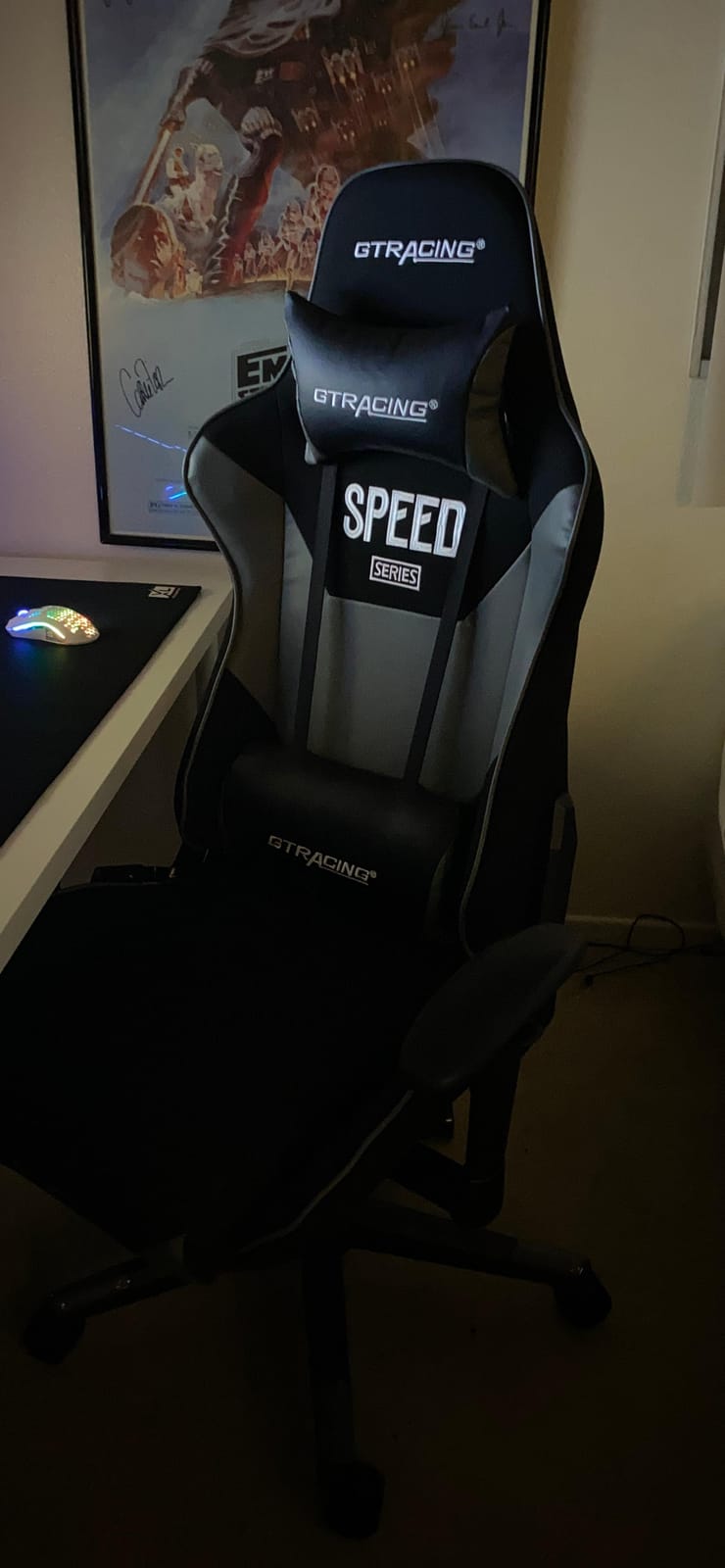 GTPLAYER Big and Tall Gaming Chair Ergonomic Heavy Duty Office Chair Racing Seat with Adjustable Lumbar Pillow Footrest 150° Reclining Thickened Armrests Breathable Mesh for Esports/PC Gaming customer photo 1