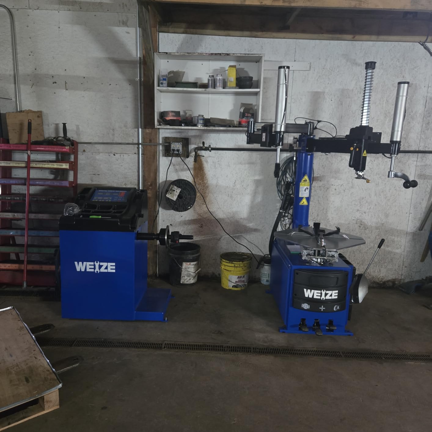 WEIZE 2.0HP Powerful Tire Changer Machine - Professional Combo Wheel Changer, Tire Repair Tool for Auto Shop & Garage customer photo 1