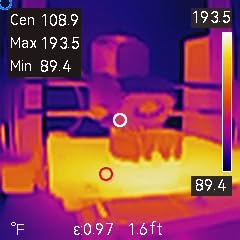 GT14S Thermal Imaging Camera with Edge Enhancement, Thermometer Mode | Infrared Camera -4°F to 1202°F Range, 240g Compact Design, 25Hz Image Frequency, 14H Runtime for HVAC/Home Inspection customer photo 2