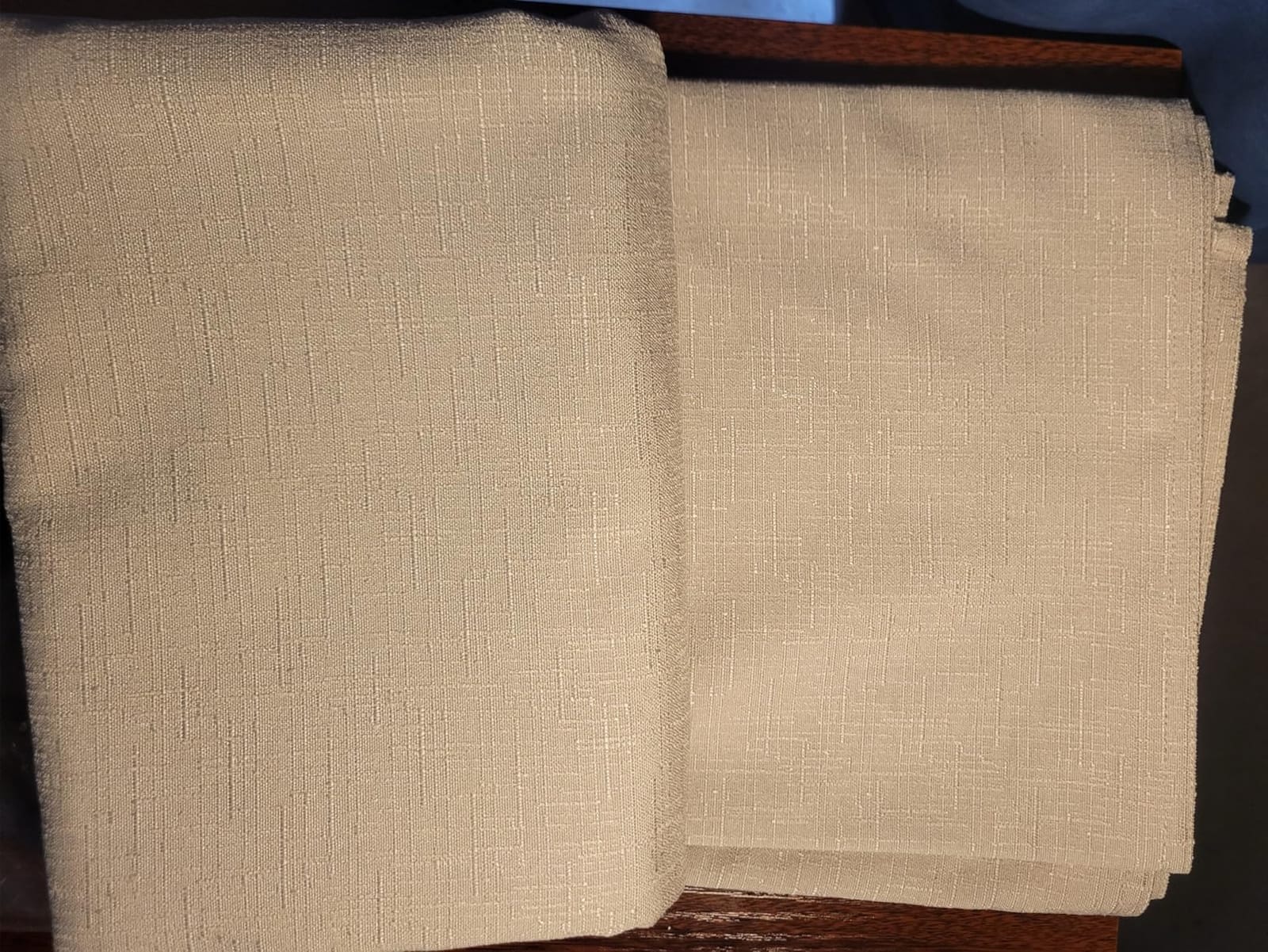 Heavy Duty Linen Feel Tablecloth Rectangular 60 x 84 Inch Beige | 270GSM Heavyweight Thick Fabric, Superior Drape, Stain & Wrinkle Resistant, Washable Durable Reusable, Easy to Care customer photo 1