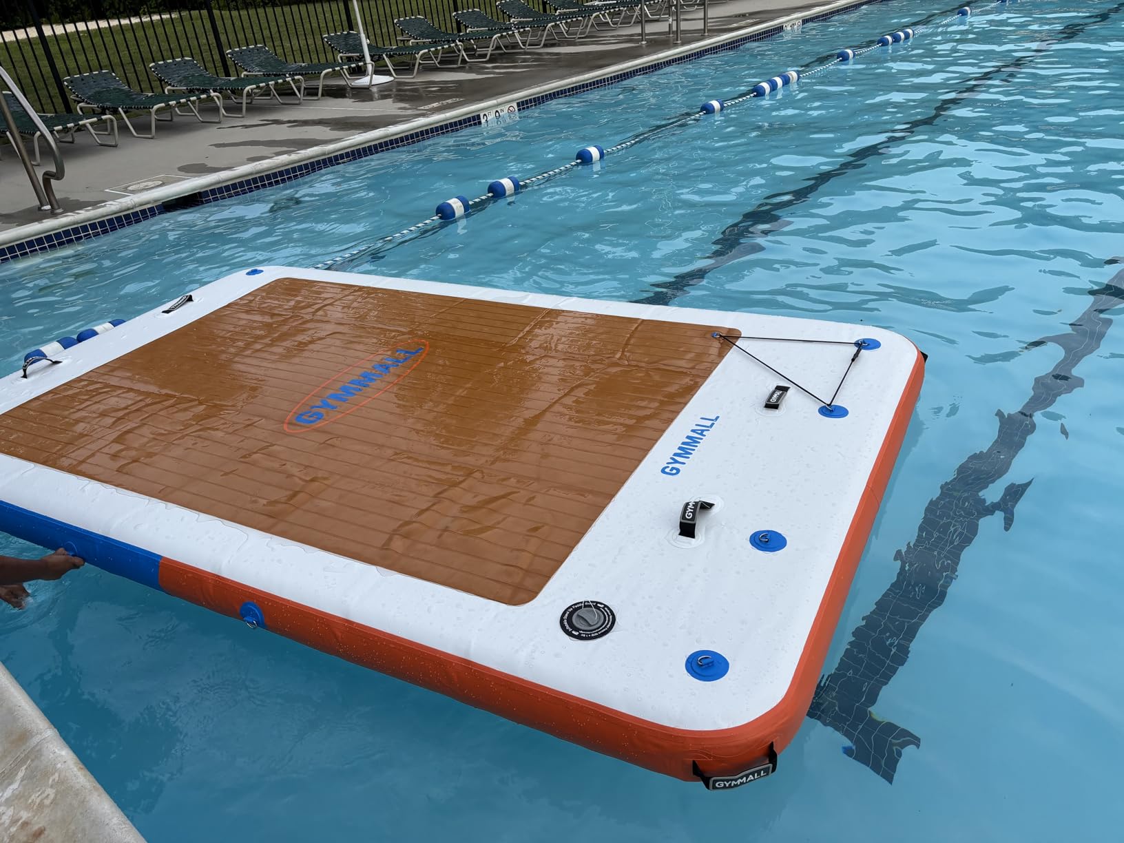 Inflatable Floating Dock, 10Ft Floating Dock for Lakes with Rope Ladder and Non-Slip EVA Platform, Inflatable Dock Floating Platform Island Raft for Boats, Pool, Beach, Ocean customer photo 1