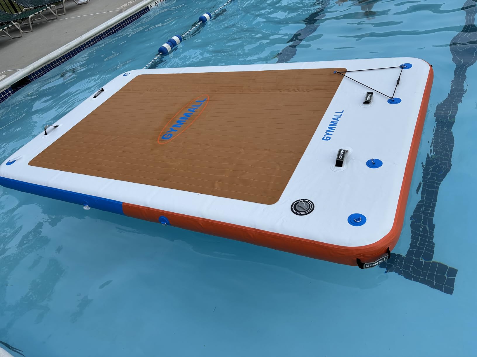 Inflatable Floating Dock, 10Ft Floating Dock for Lakes with Rope Ladder and Non-Slip EVA Platform, Inflatable Dock Floating Platform Island Raft for Boats, Pool, Beach, Ocean customer photo 2