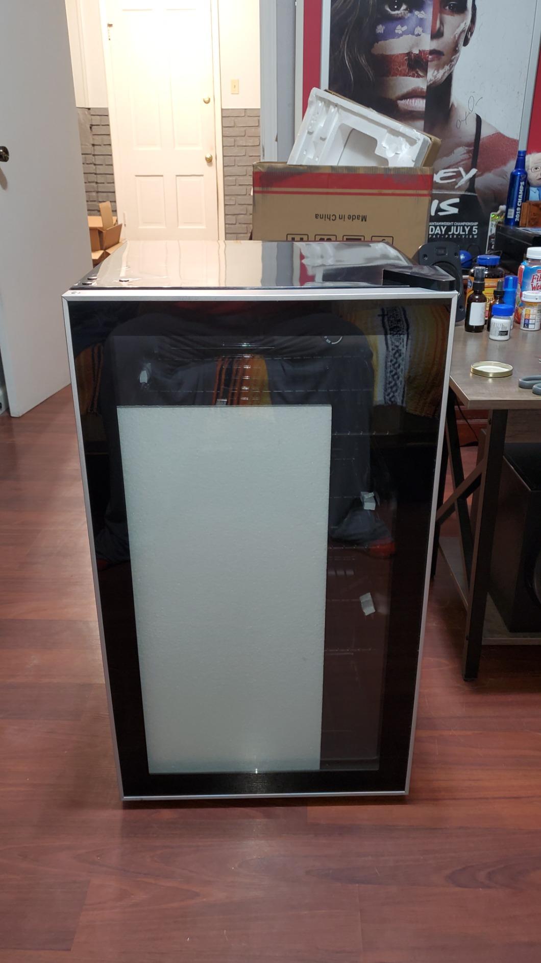 Antarctic Star Wine Cooler, Beverage Refrigerator, 16 Bottle Freestanding Quiet Wine Cellar Front Glass Door for Home and Bar, 1.7 Cu.Ft. customer photo 1