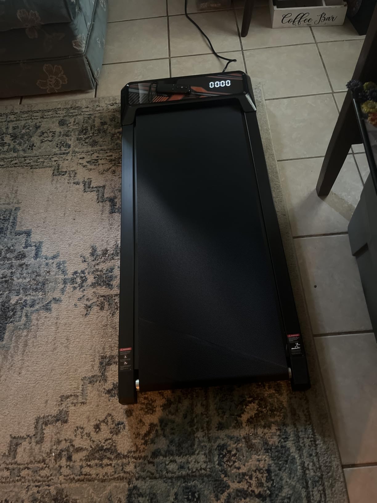 RJOP 2.5HP Walking Mat with Incline Pad, Under Desk Treadmill for Home Gym | Walking Running Pad with Remote, 3 in 1 Low Noise Small Mini Portable Treadmill with LED Screen, 270lbs Capacity customer photo 2