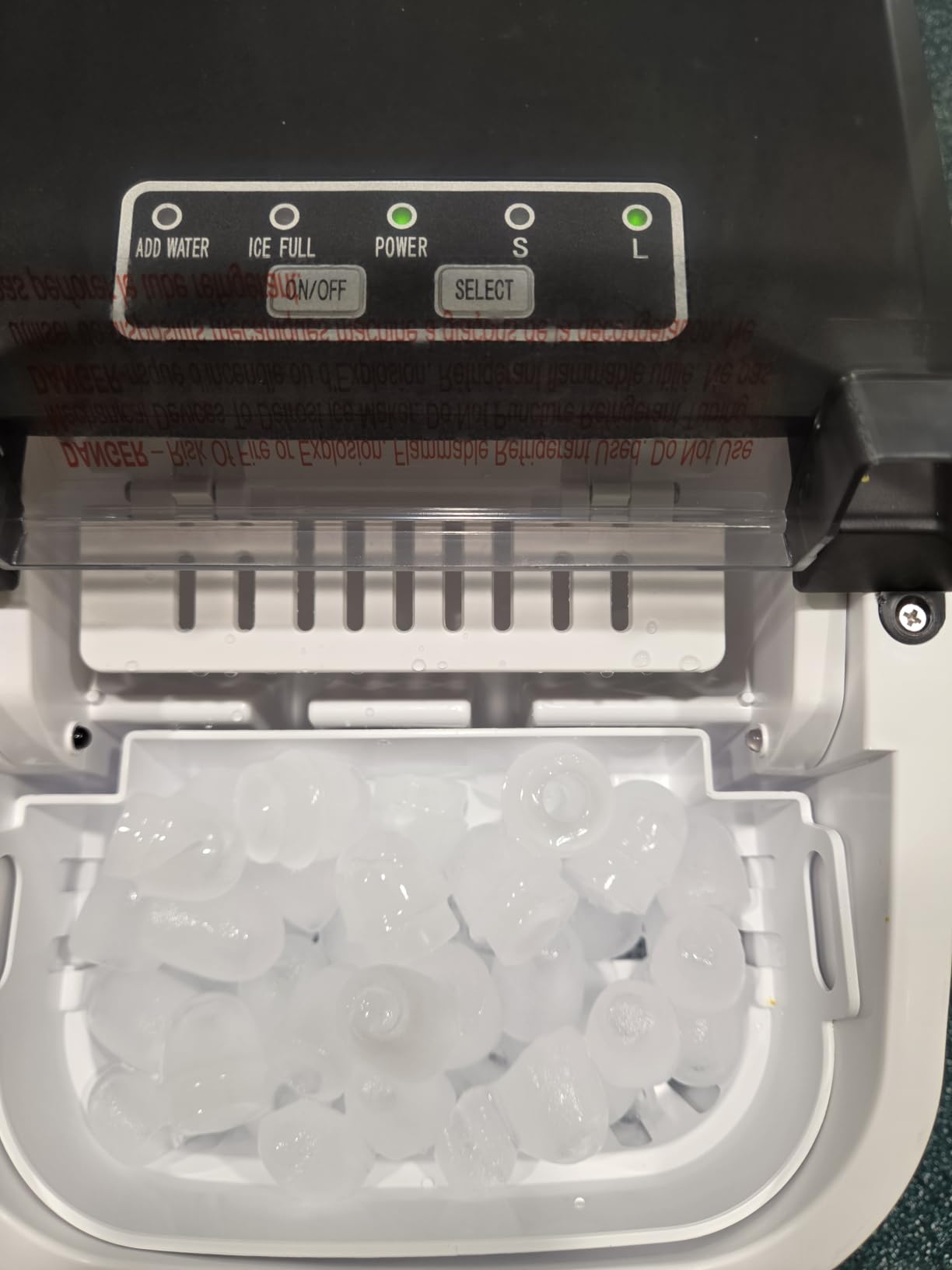 COWSAR Nugget Countertop Ice Maker, Automatic Ice Dispenser, 33 lbs/Day Chewable Pellet Ice Machine with Self-Cleaning & Measured Dispensing, Portable Ice Maker for Home, Kitchen, Office customer photo 2