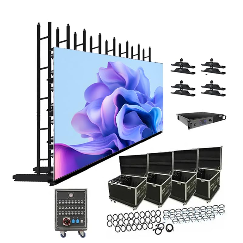 LED Video Wall Panel, Rental LED Display Screen, Giant Stage Backdrop Advertising Screen, P2.91 P3.9 P4.81 Modular LED Display for Events & Commercial Advertising (4, P3.91, 50*50cm(1.64ft*1.64ft)) customer photo 1