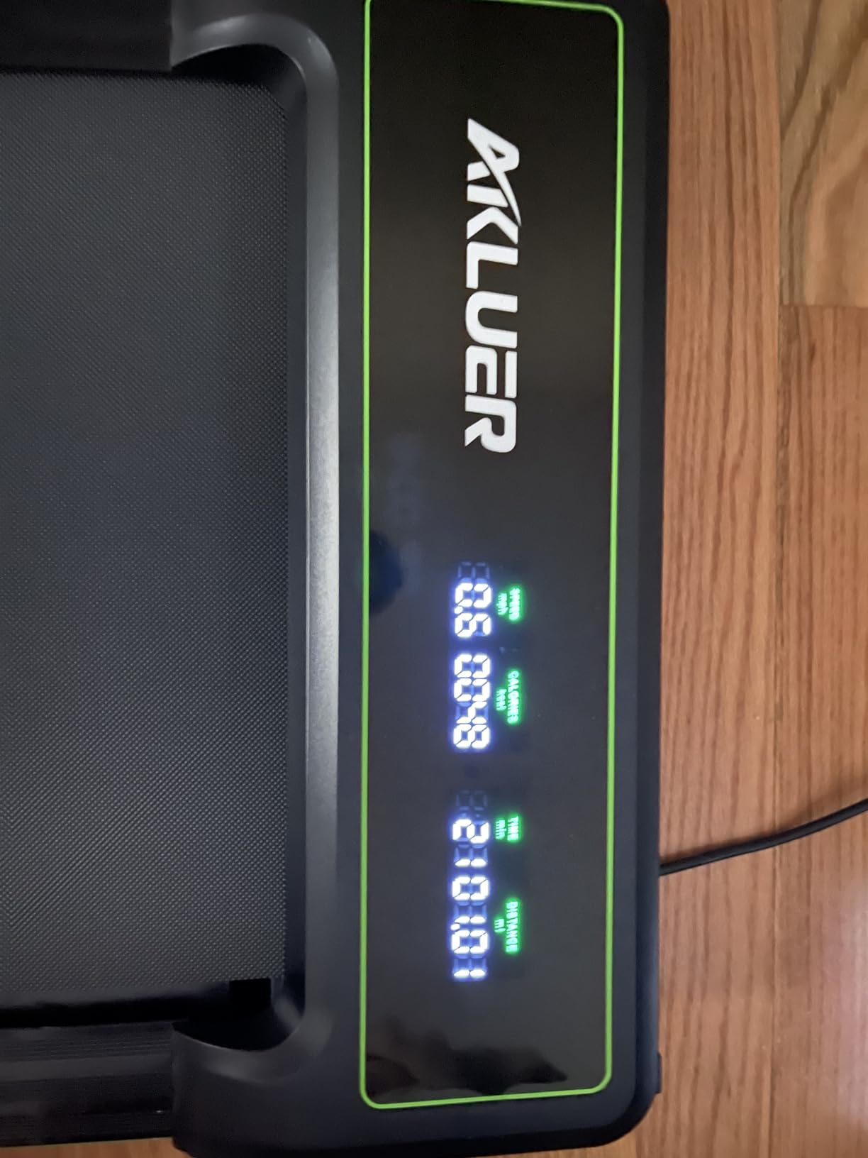AKLUER Dual Flywheel Manual Treadmill - Foldable Non-Electric for Home/Gym | Durable non-slip belt for comfortable walking/jogging, Smooth resistance with LCD, Soft foam grips, compact foldable design customer photo 1