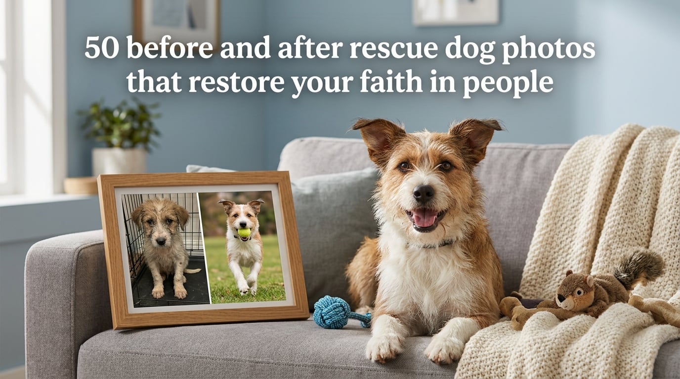 50 before and after rescue dog photos that restore your faith in people