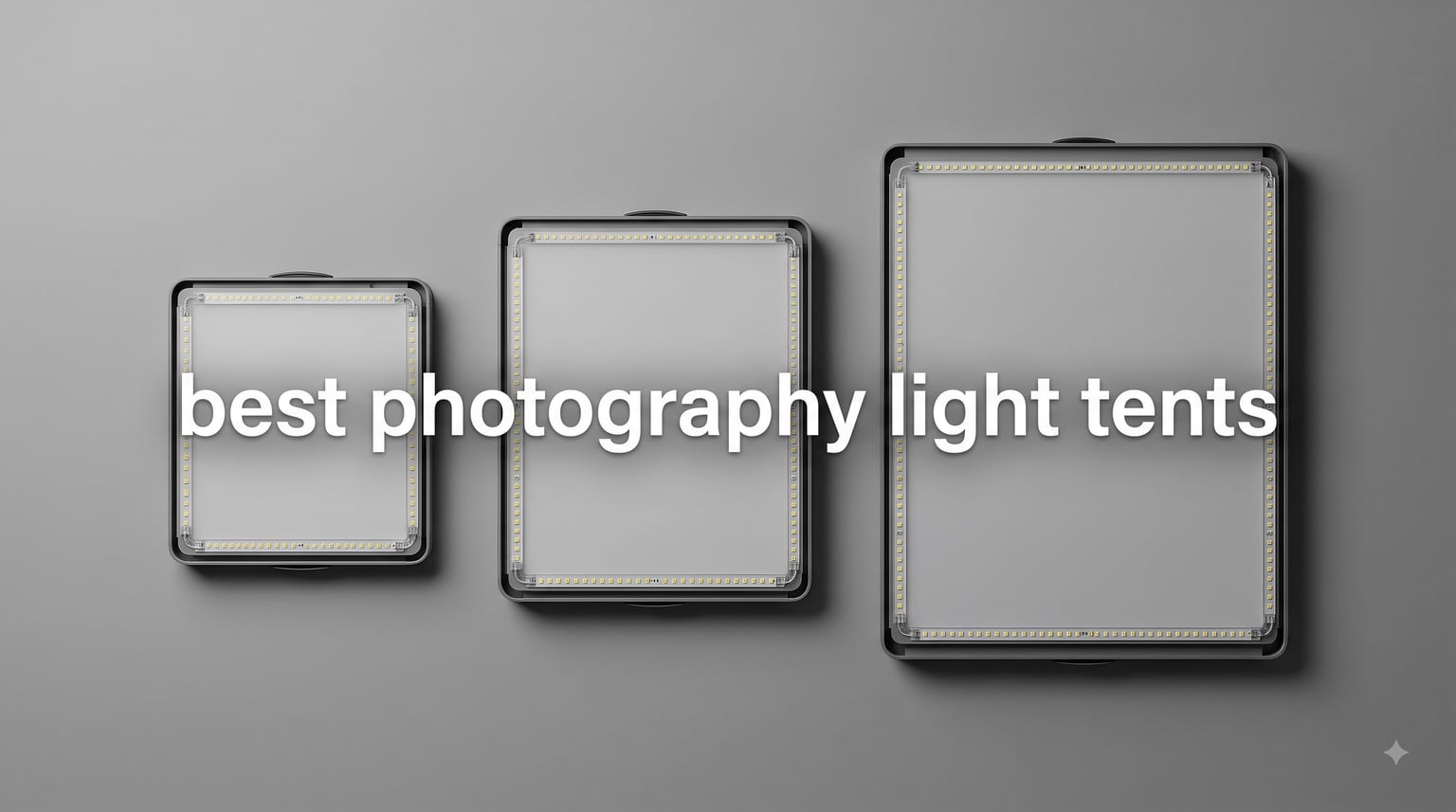 best photography light tents