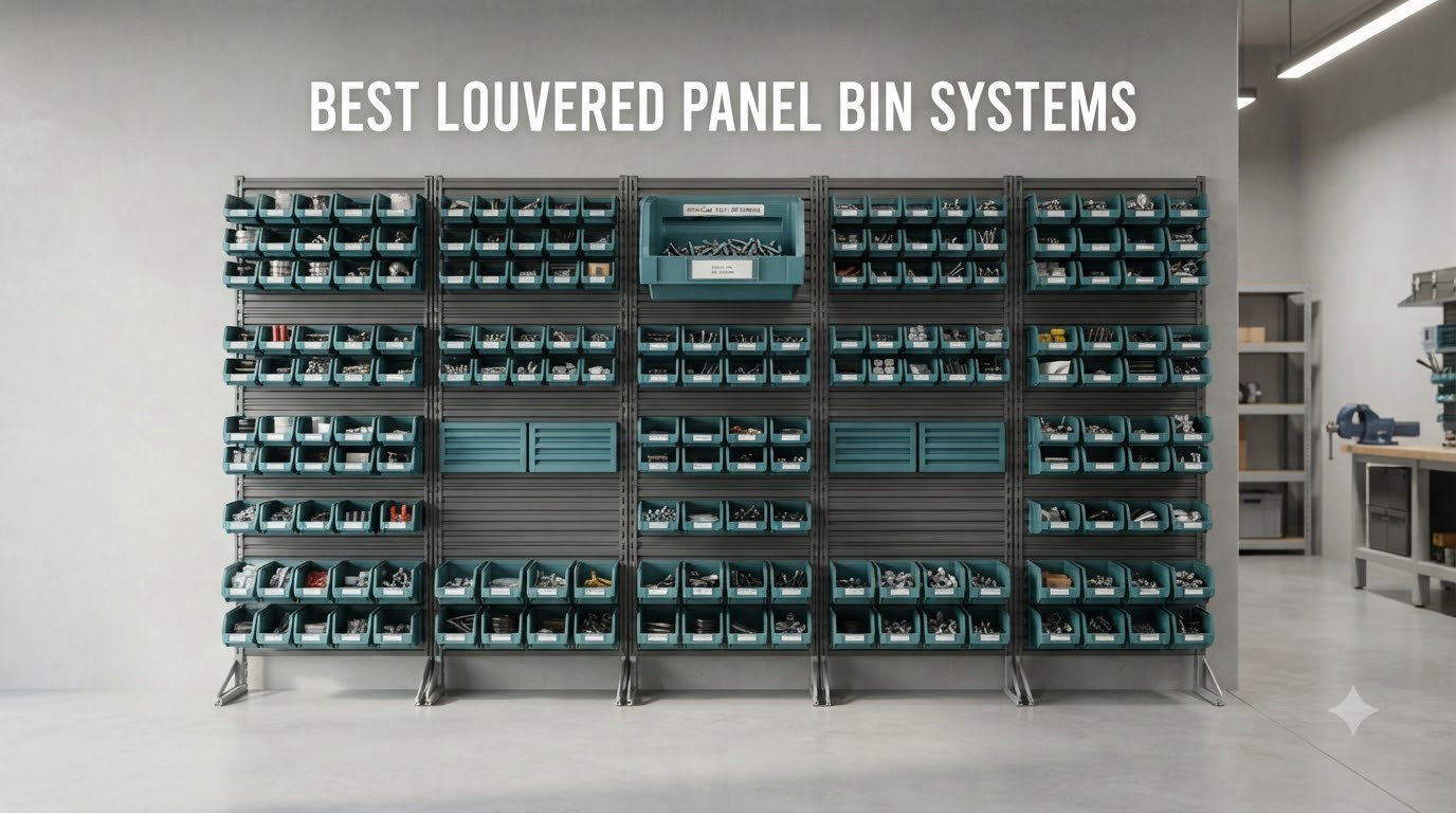 best louvered panel bin systems