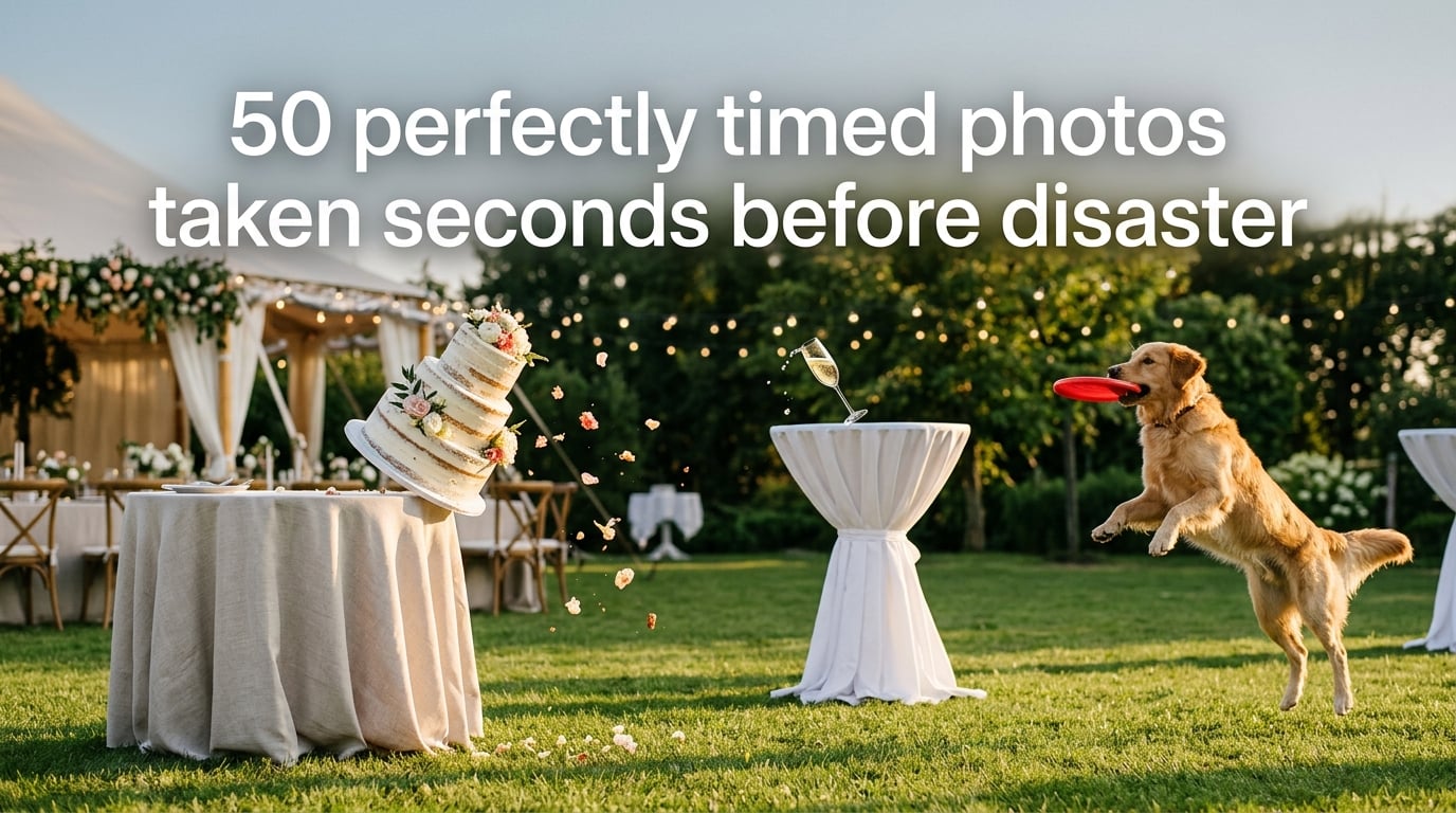50 perfectly timed photos taken seconds before disaster