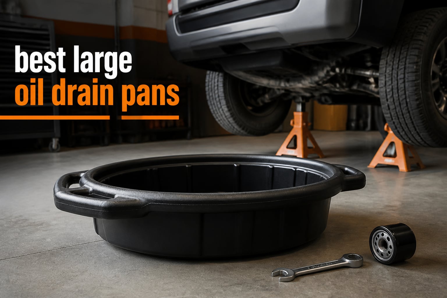 best large oil drain pans