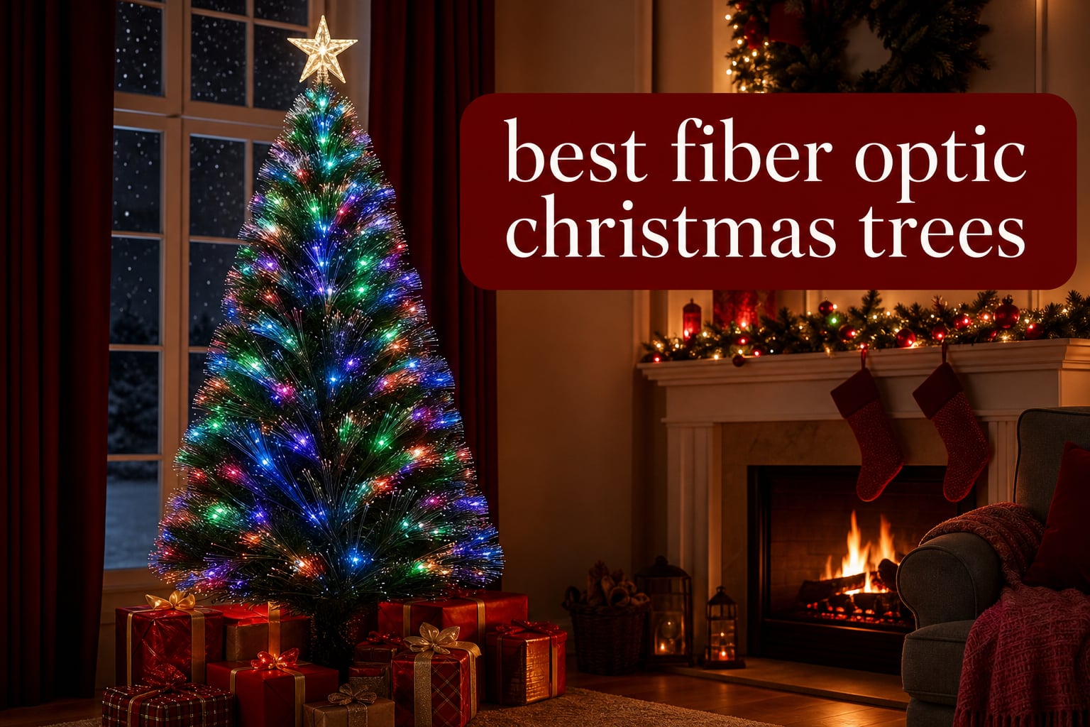 best fiber optic christmas trees