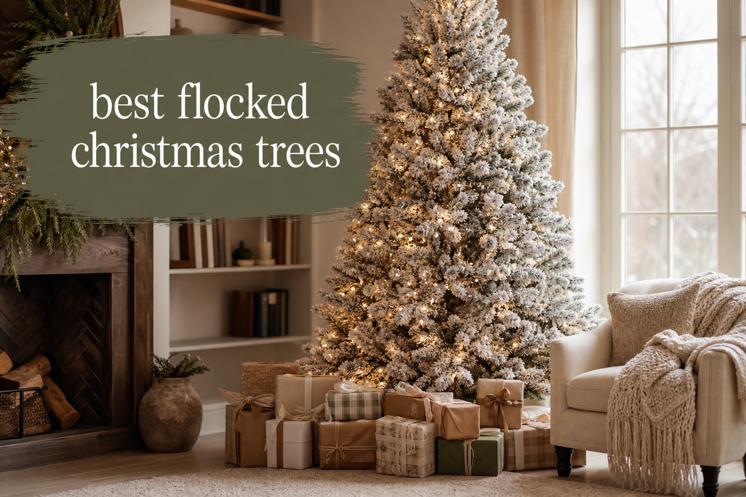 best flocked christmas trees