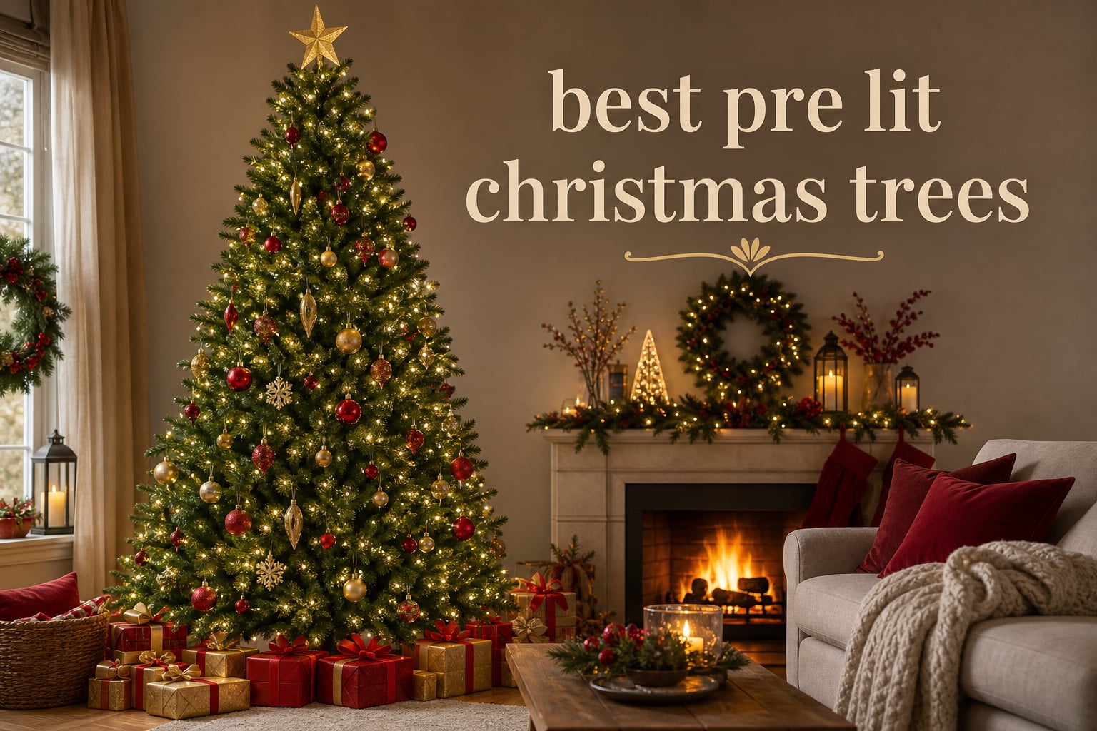 best pre lit christmas trees