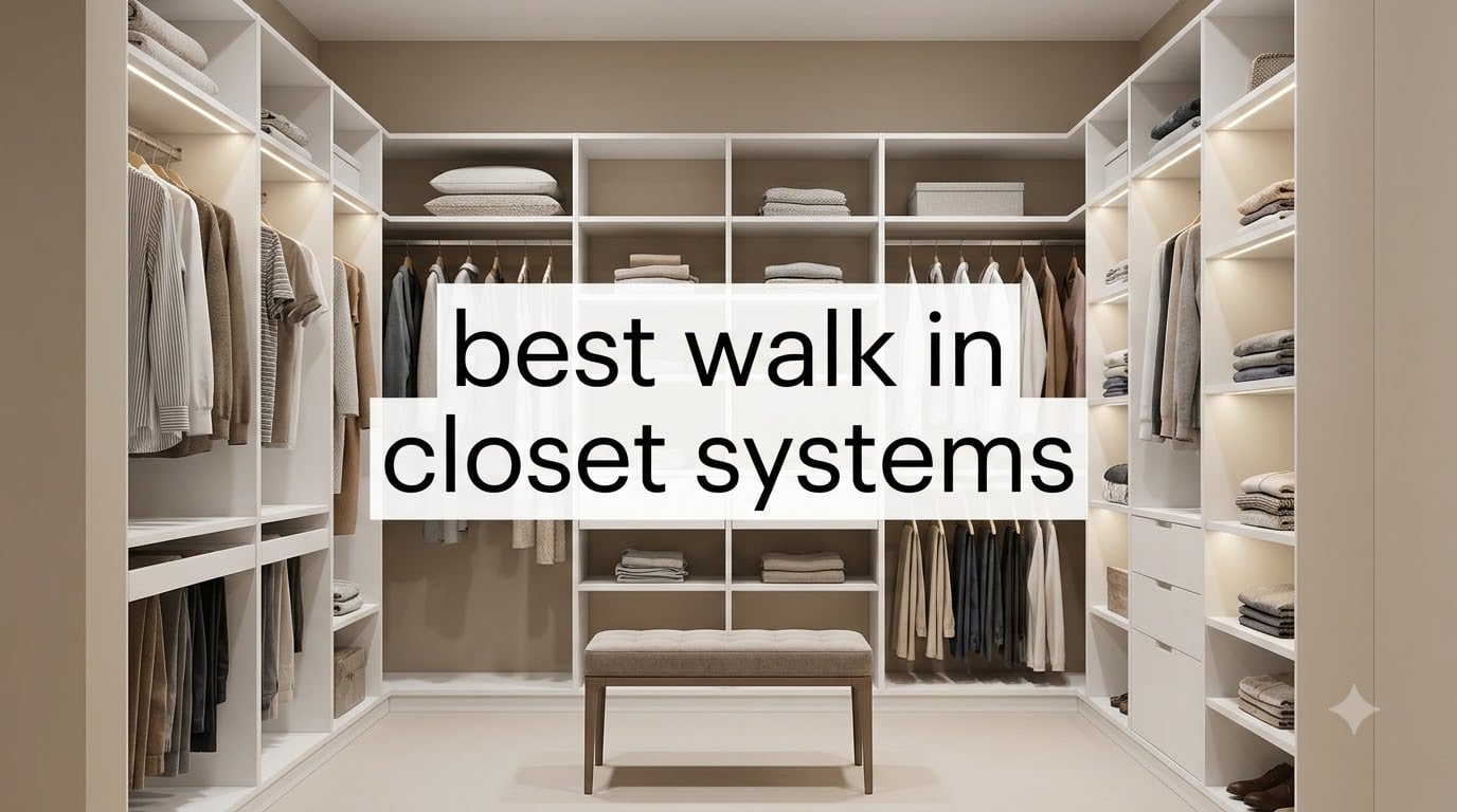 best walk in closet systems