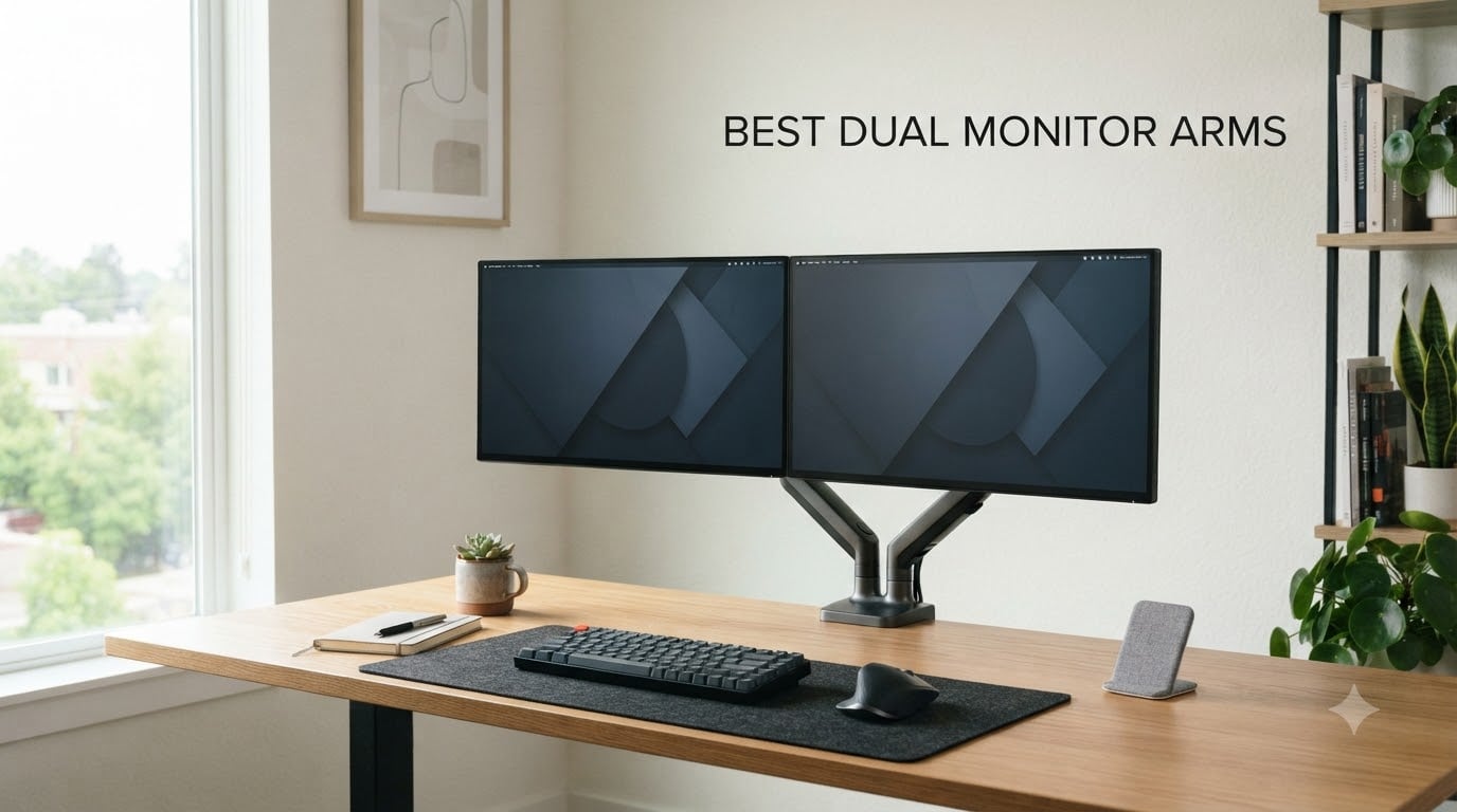 best dual monitor arms