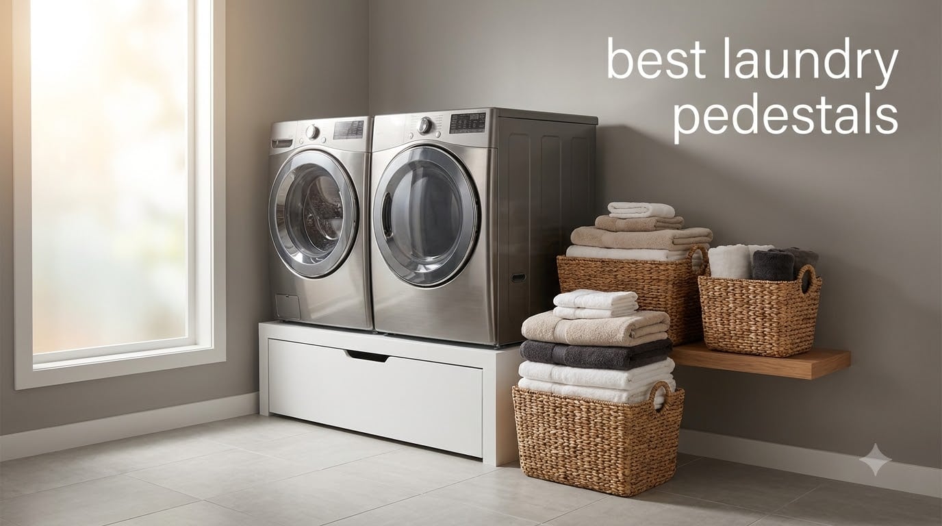 best laundry pedestals