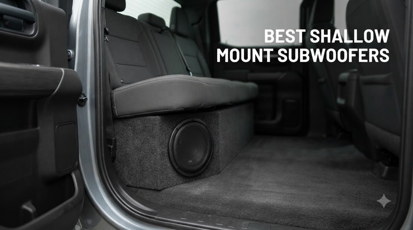 best shallow mount subwoofers