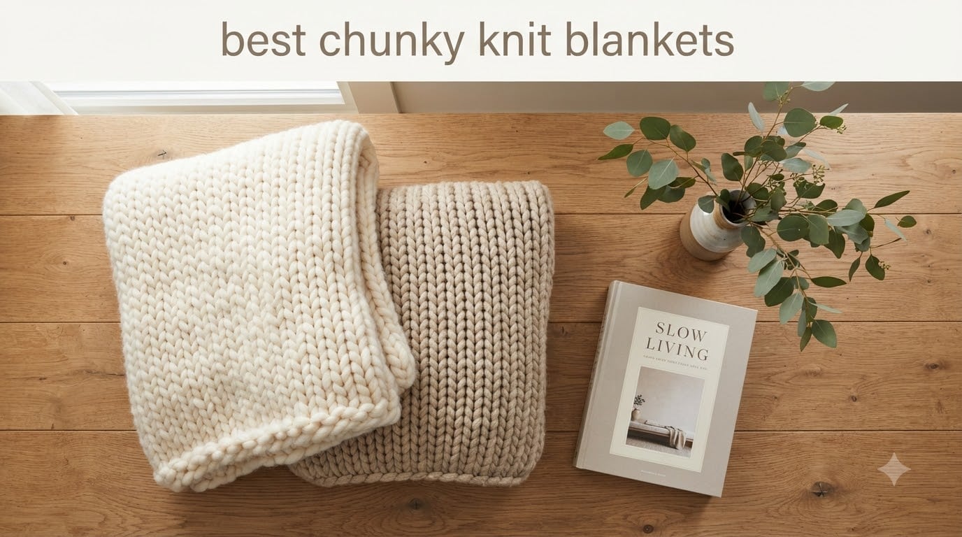 best chunky knit blankets