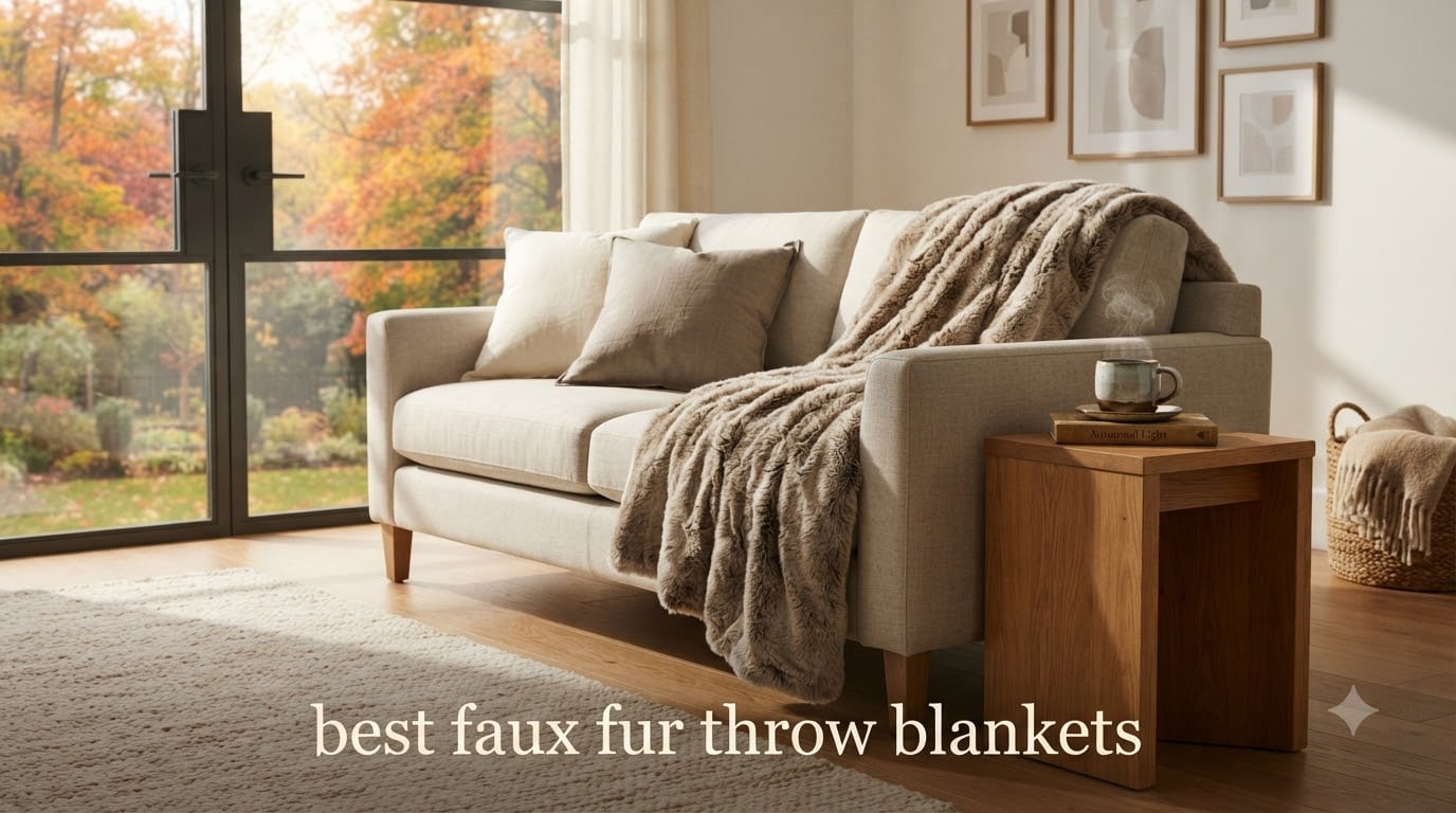 best faux fur throw blankets