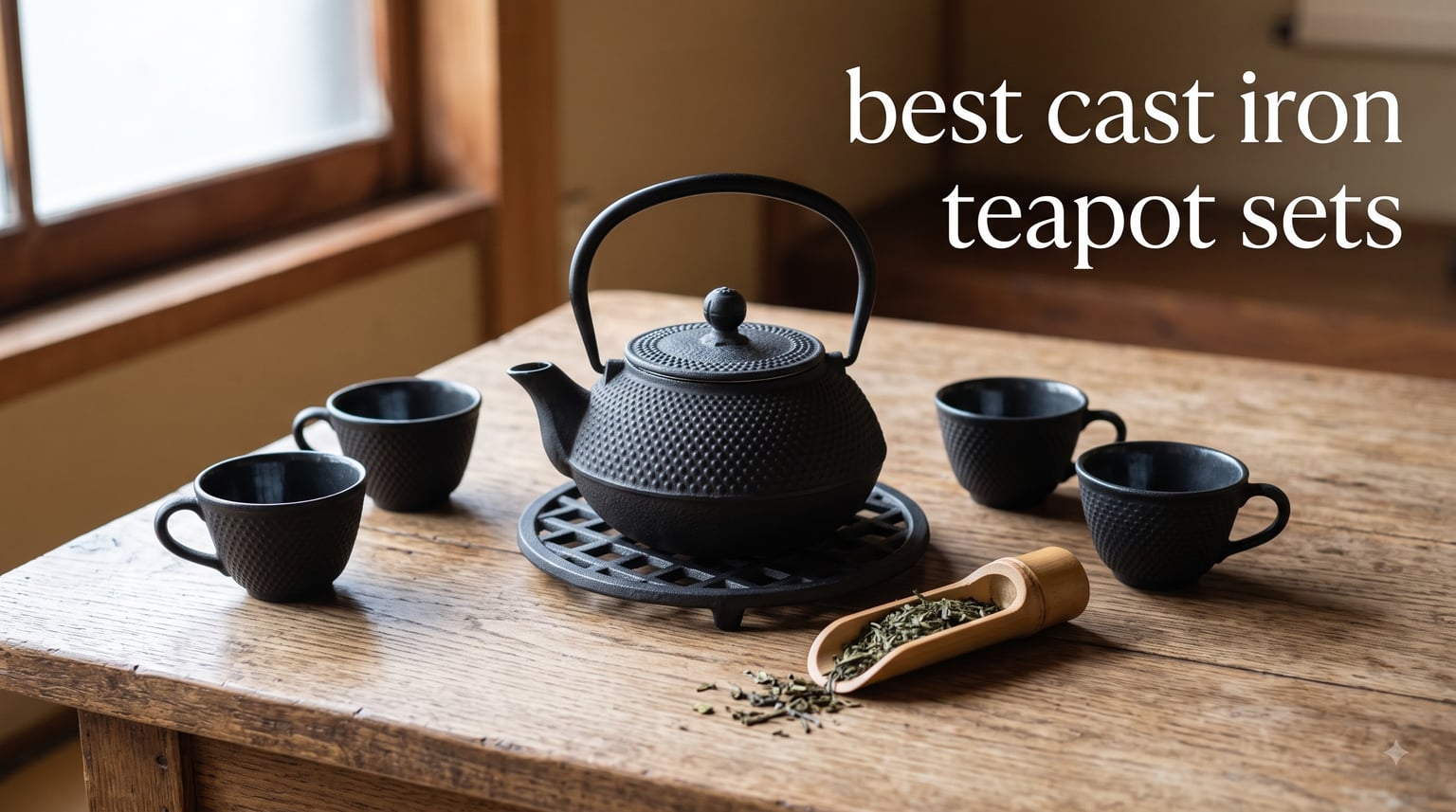 best cast iron teapot sets