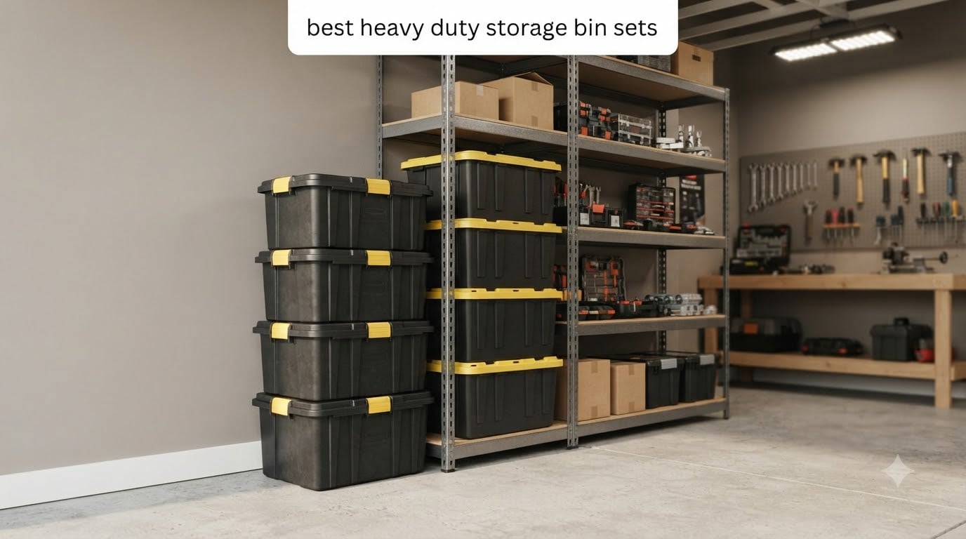 best heavy duty storage bin sets