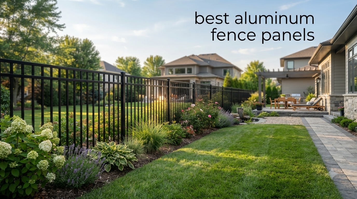 best aluminum fence panels