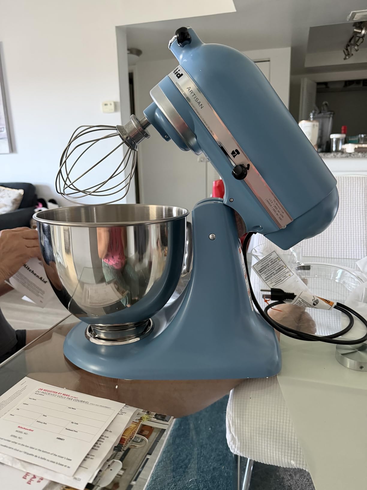 KitchenAid Artisan, 5-Qt Tilt Head Stand Mixer, KSM150PS, Cast Iron Black customer photo 1