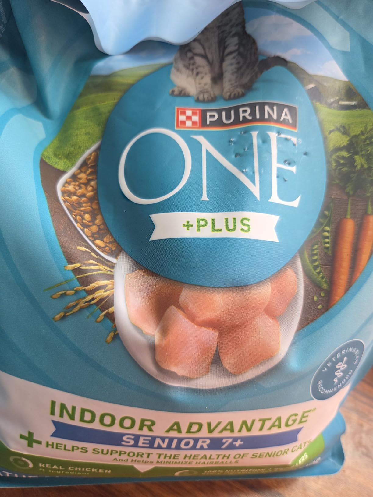 Purina ONE Indoor Advantage Senior Dry Cat Food, High Protein, 3.5 lb Bag customer photo 2