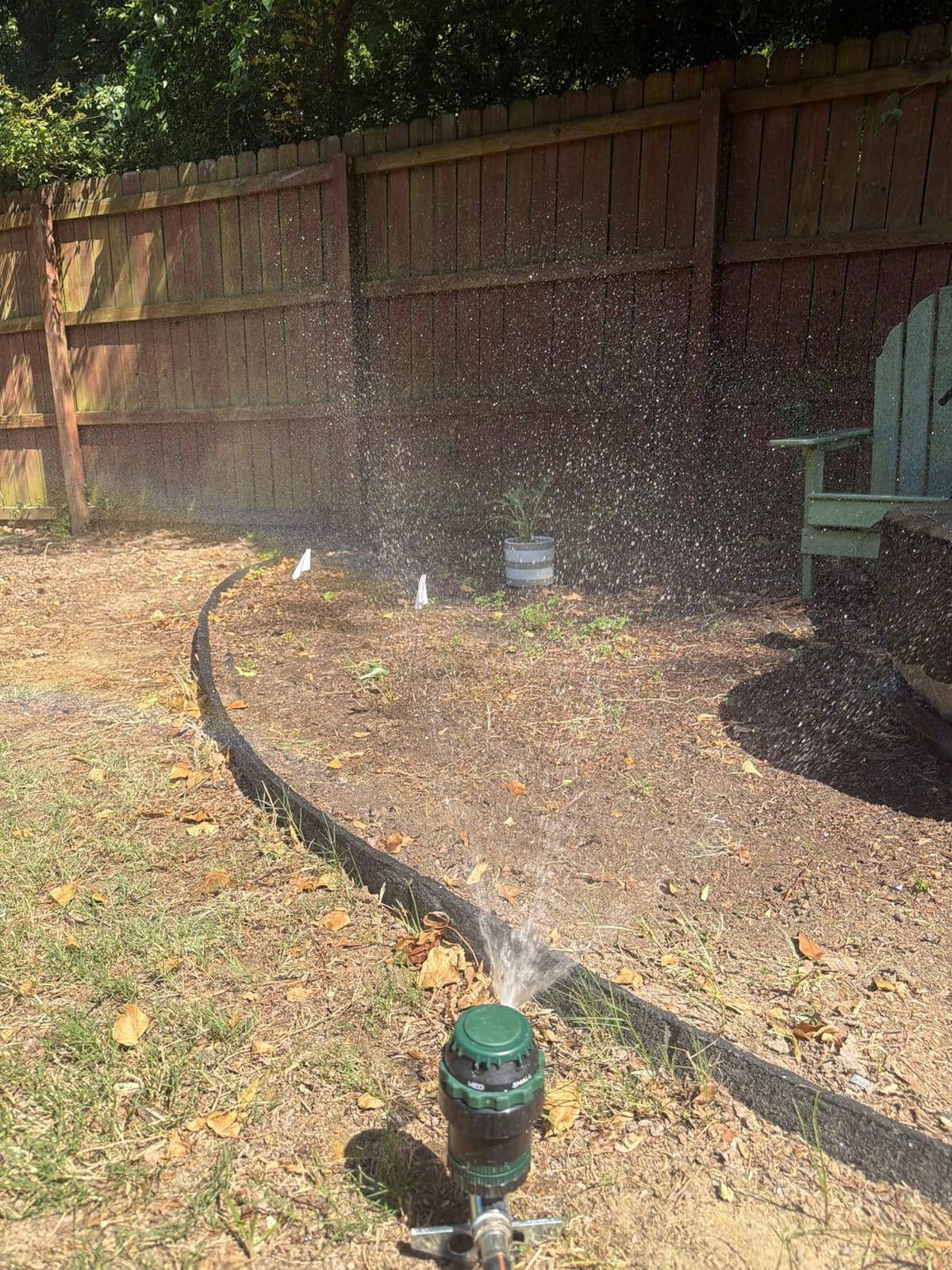 Orbit H2O-Six Gear-Drive Sprinkler on Metal T-Spike - Customizable Lawn Watering Coverage - Multi-Pattern Rotating Head with Adjustable Spray Range - Durable Outdoor Yard Irrigation Sprinkler - 58573 customer photo 1