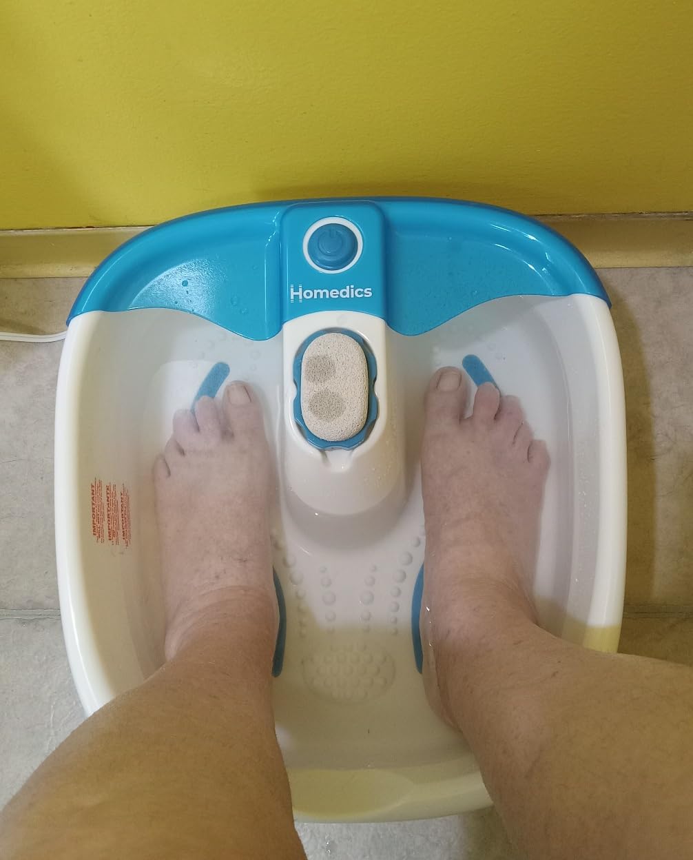 Homedics Bubble Mate Foot Spa, Toe Touch Controlled Foot Bath customer photo 1