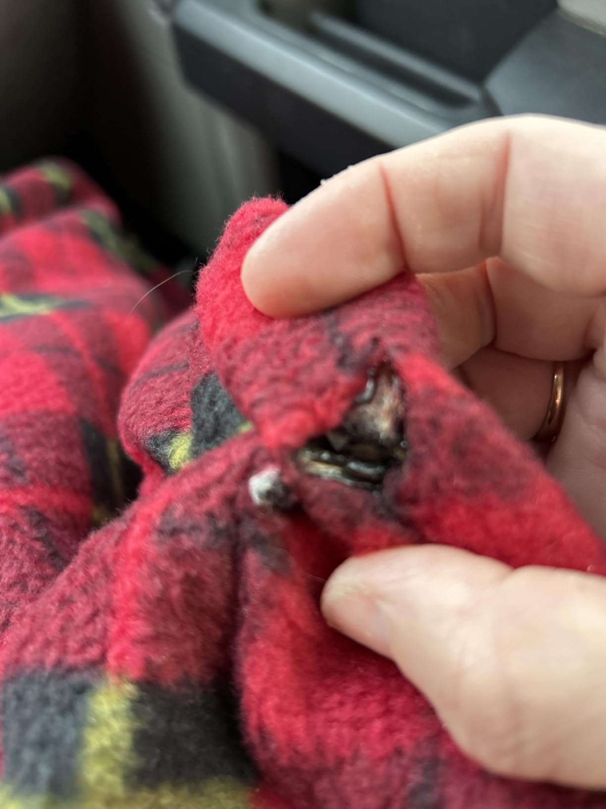 Trillium Worldwide TWI-2001 Heated Fleece Travel Electric Blanket - 12 Volt - Red Plaid customer photo 1