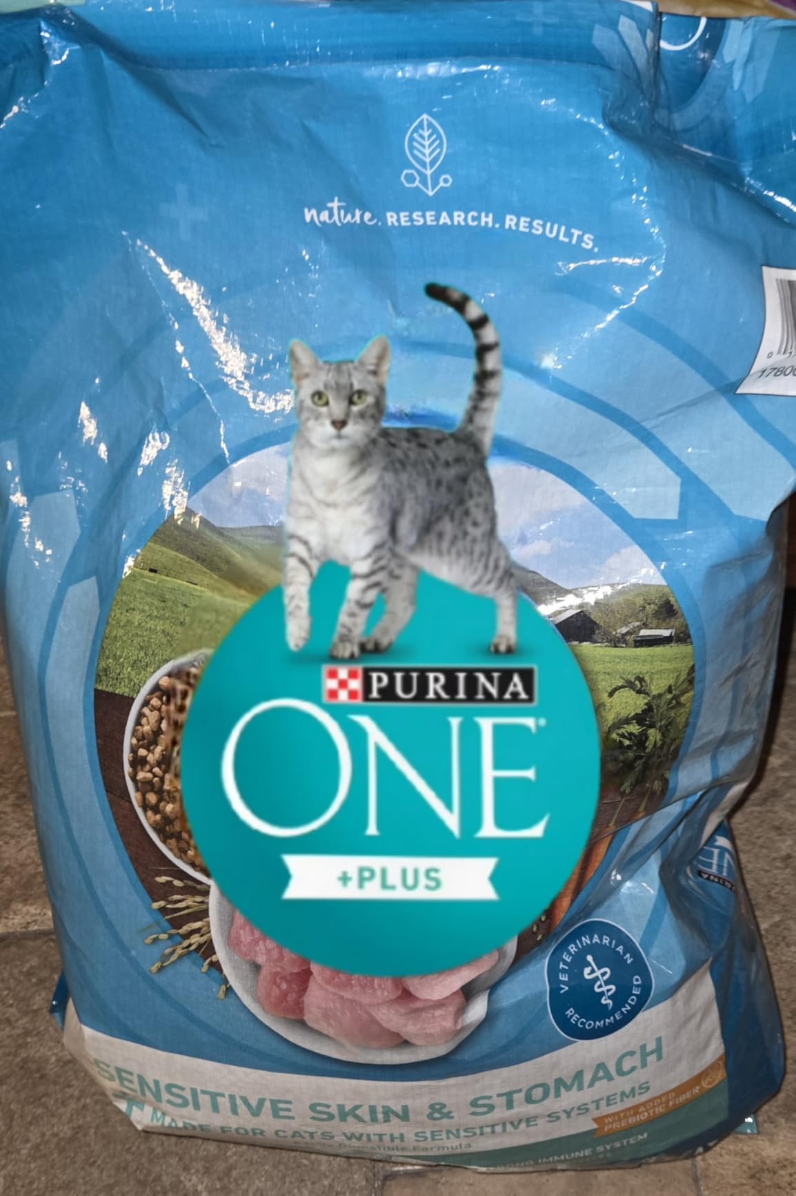 Purina ONE Sensitive Skin and Stomach Dry Cat Food 16 lb Bag customer photo 1